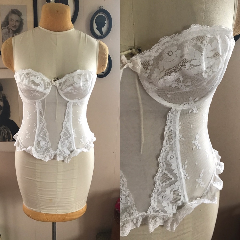 Vintage 1960’s bustier wedding longline bra